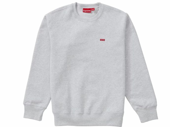 Supreme Small Box Crewneck Ash Grey