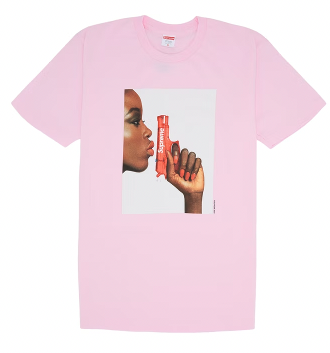 Supreme Water Pistol Tee Light Pink