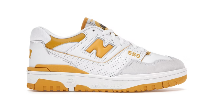 New Balance 550 Sea Salt Varsity Gold