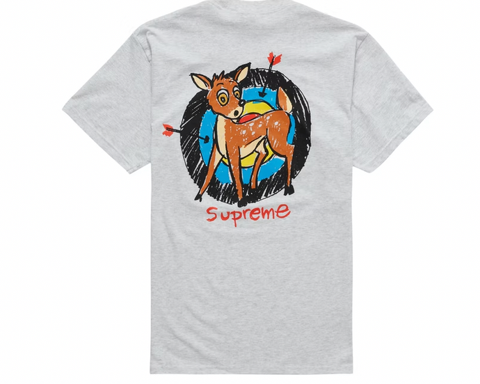 Supreme Deer Tee Ash Grey