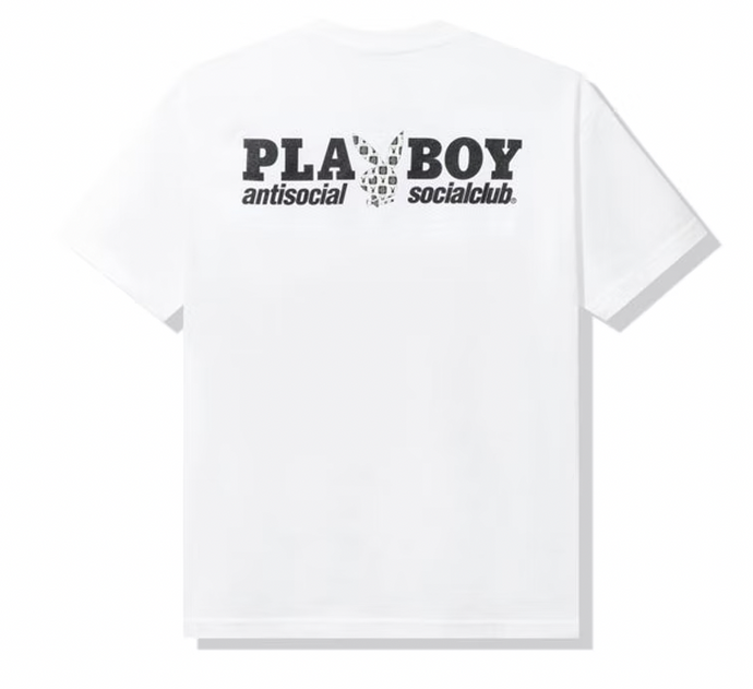 Anti Social Social Club Playboy Checkered T-shirt White