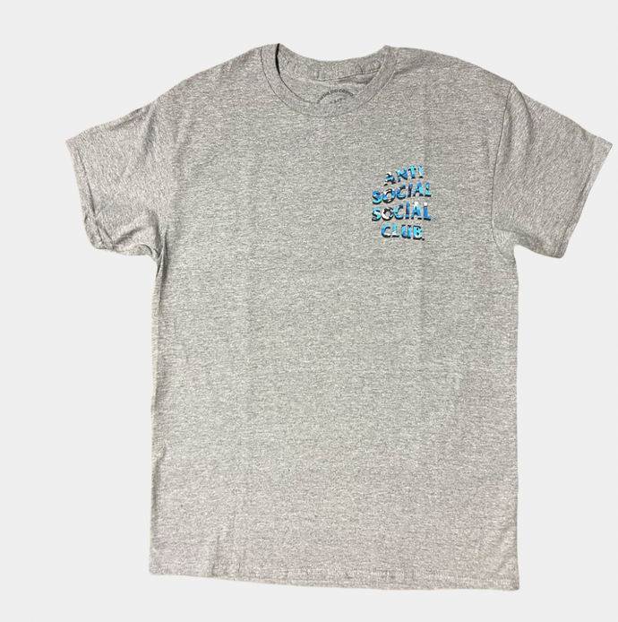 Anti Social Social Club Hidden Messages 8.0 Heather Grey Tee