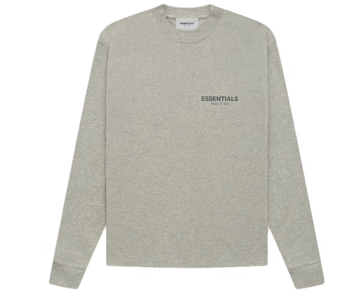 Fear of God Essentials Core Collection L/S T-shirt Dark Heather Oatmeal