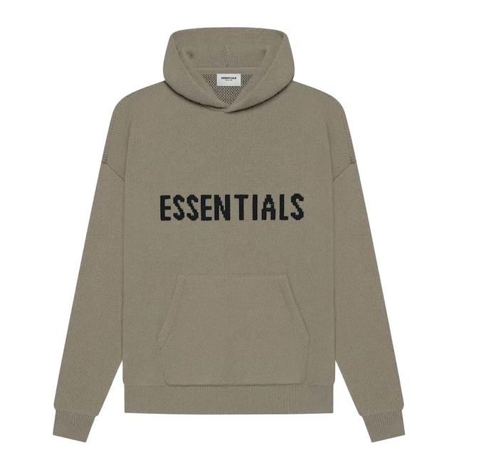 Fear of God Essentials Knit Pullover Hoodie (SS21) Taupe