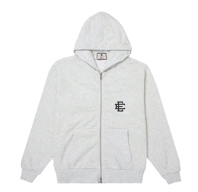 Eric Emanuel EE Basic Full Zip Hoodie Heather Grey