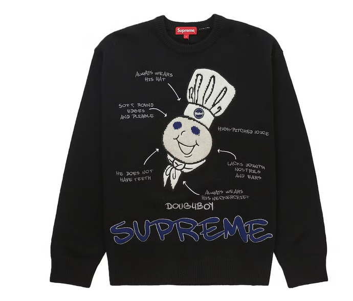 Supreme Doughboy Sweater Black