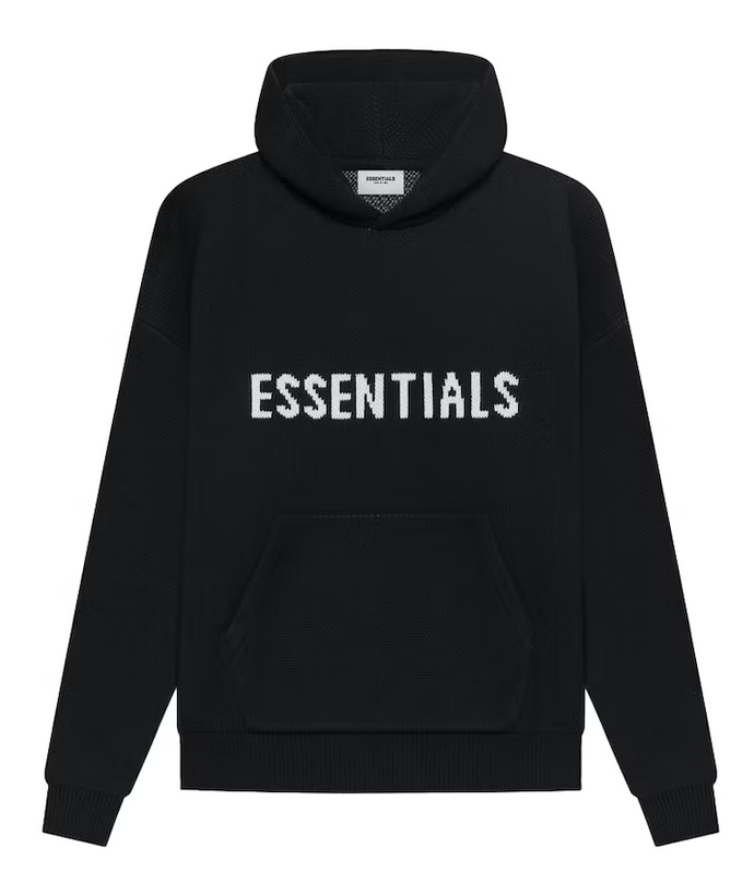 Fear of God Essentials Knit Pullover Hoodie (SS21) Black