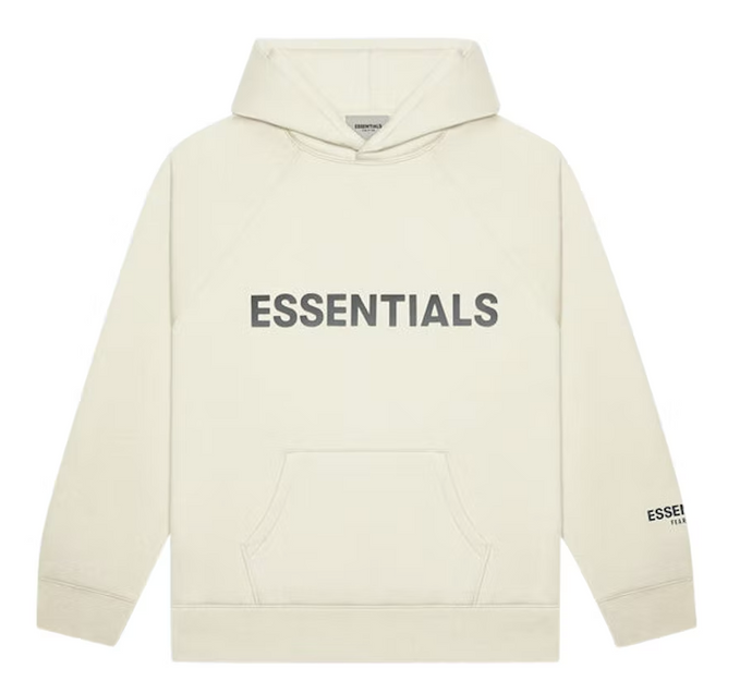 Fear of God Essentials Pullover Hoodie Applique Logo Buttercream