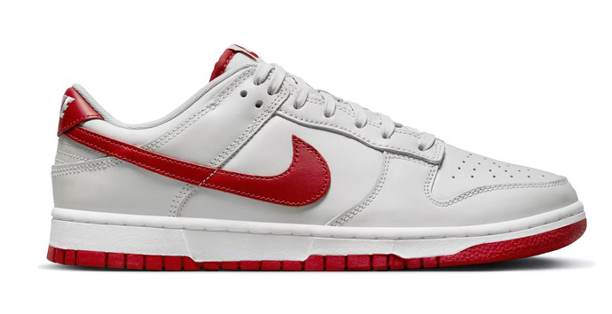 Nike Dunk Low Vast Grey Varsity Red