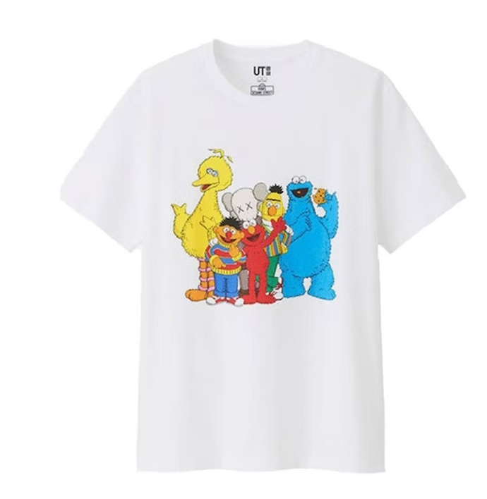 KAWS x Uniqlo x Sesame Street Group #2 Tee