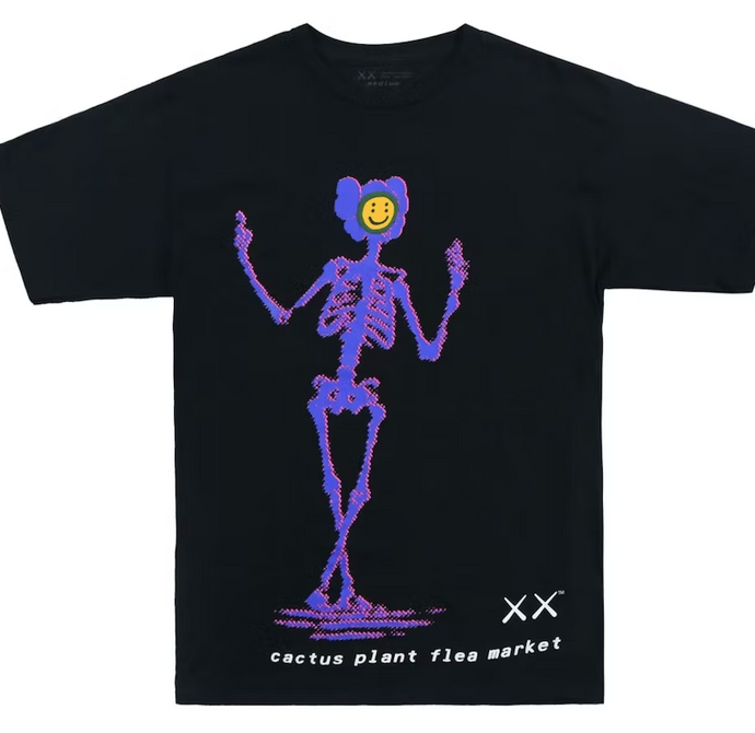 KAWS x Cactus Plant Flea Market T-shirt Black