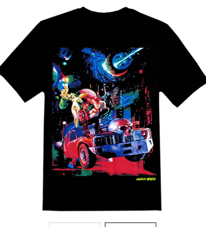 Juice Wrld x Vlone Cosmic Racer T-shirt Black