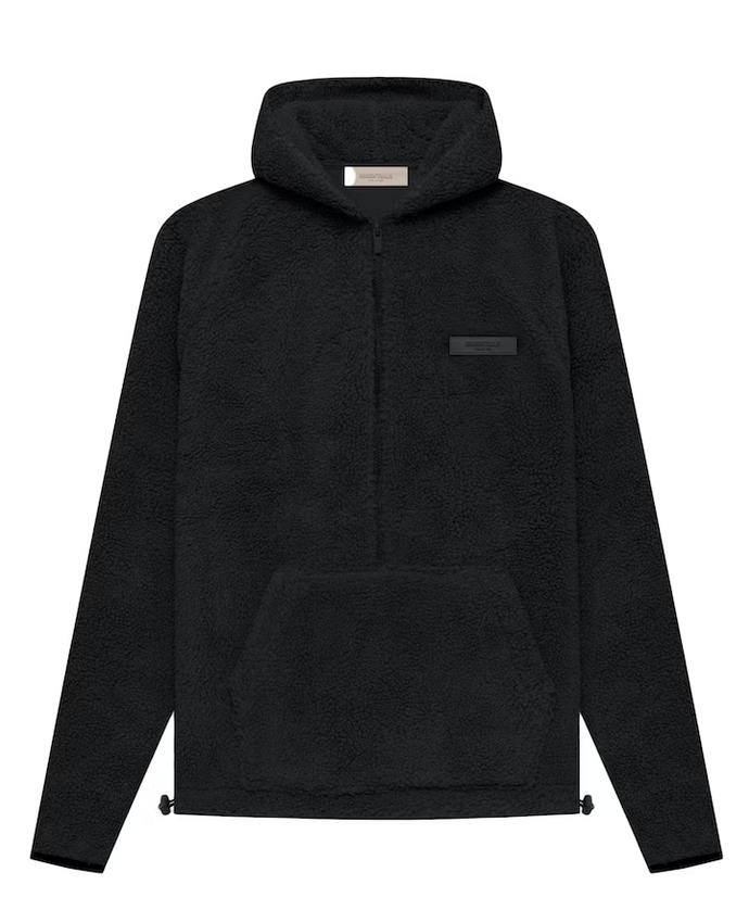 Fear of God Essentials Polar Fleece Half Zip Hoodie Iron