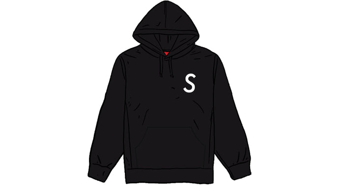 Supreme Swarovski S Logo Hooded Sweatshirt Black